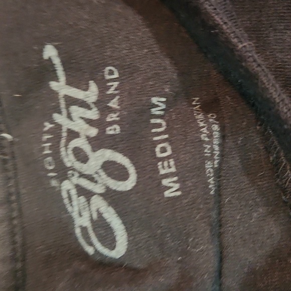 Eighty Eight Brand Black Cotton Butterfly Crew Neck Longsleeve Womens Shirt - Picture 3 of 4